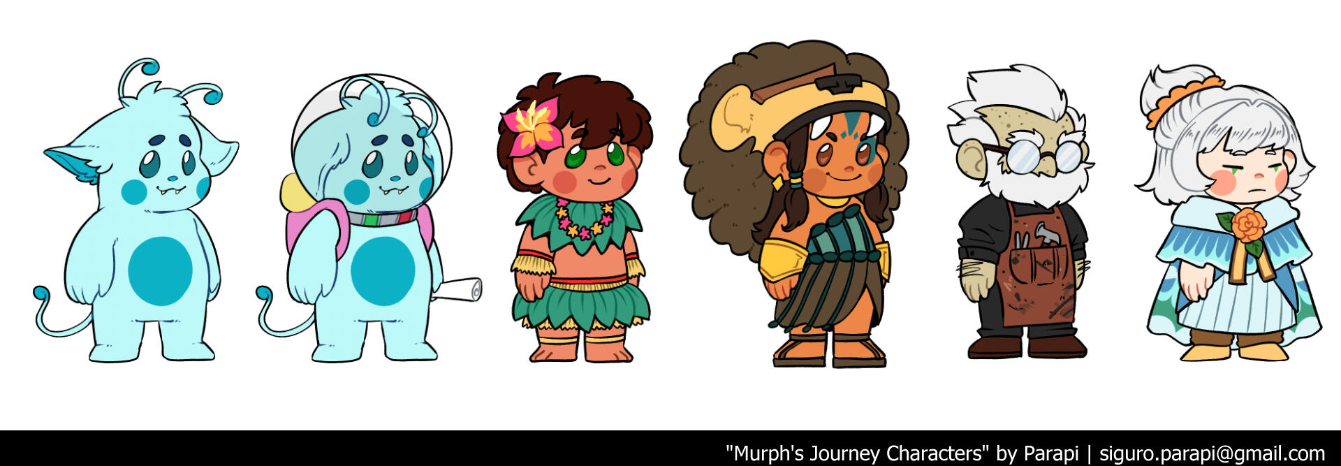 Murph's Journey Character Lineup Murph's Journey Character Lineup