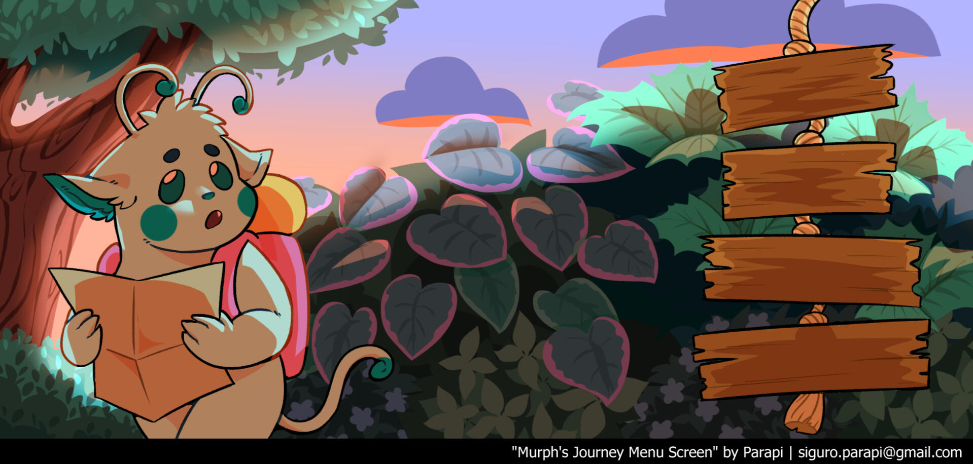Murph's Journey Title Screen