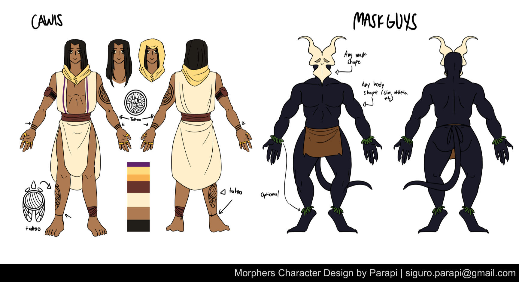 Morphers Character Designs